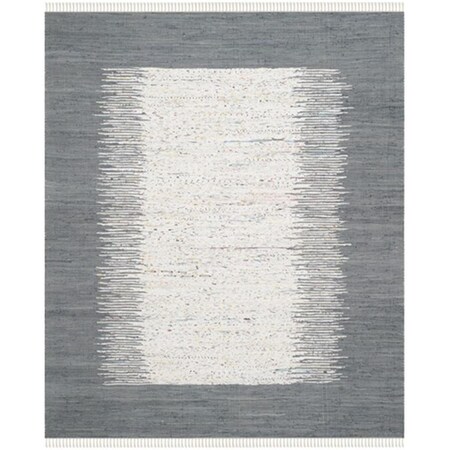 Safavieh Montauk Hand Woven Large Rectangle Rug- Ivory - Grey- 9 x 12 ft. MTK711G-9